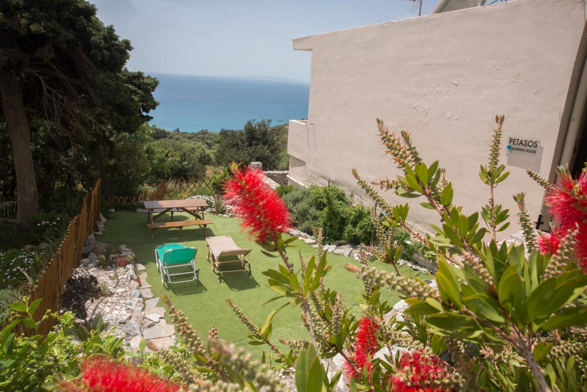 Petasos House - Garden - Sea View Villa Sellía Buitenkant foto