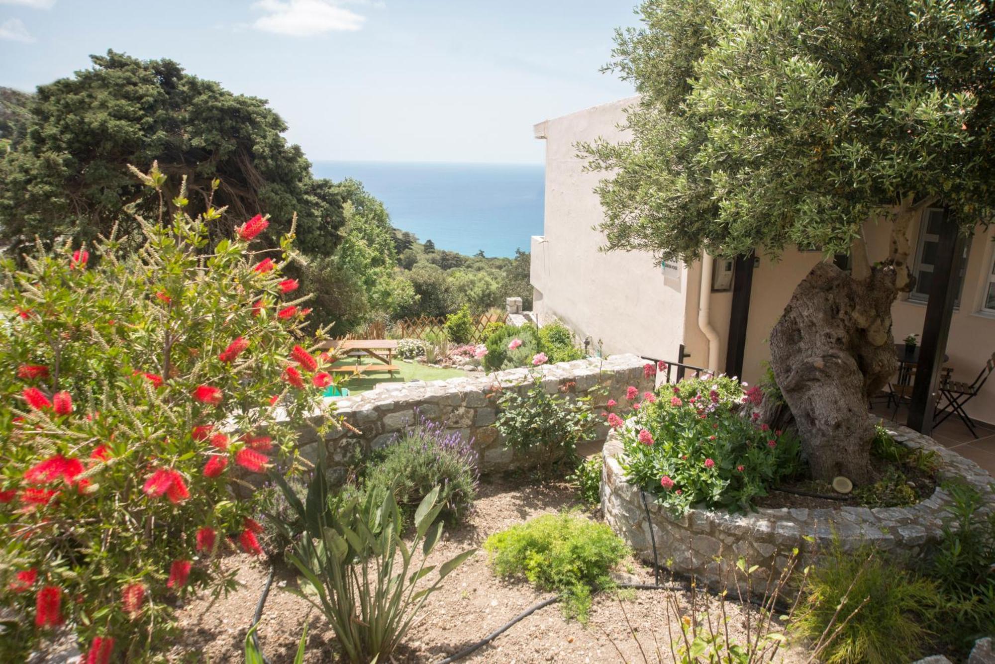Petasos House - Garden - Sea View Villa Sellía Buitenkant foto