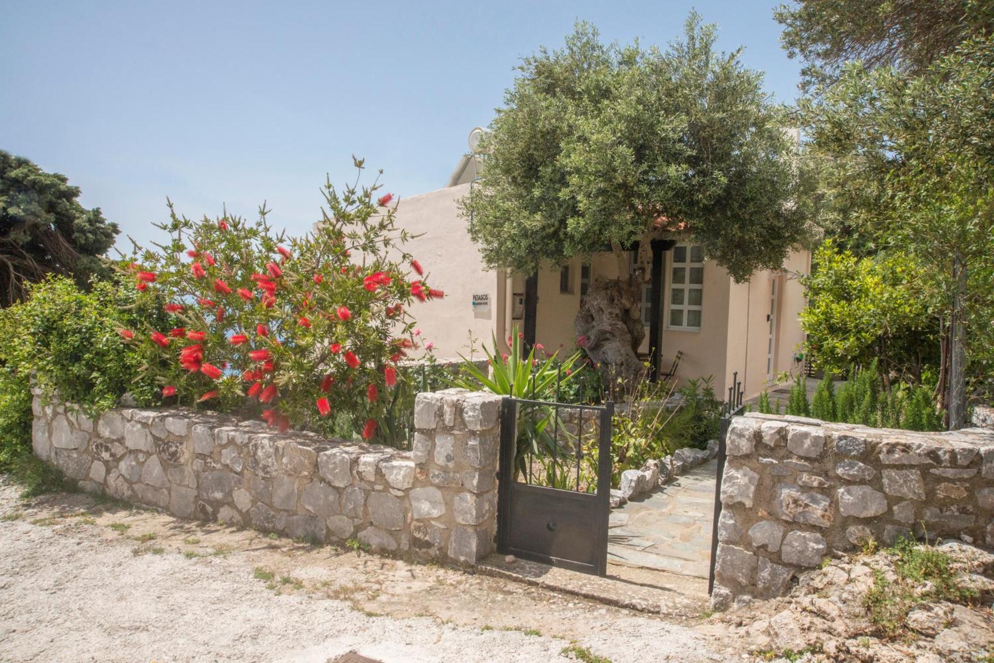 Petasos House - Garden - Sea View Villa Sellía Buitenkant foto